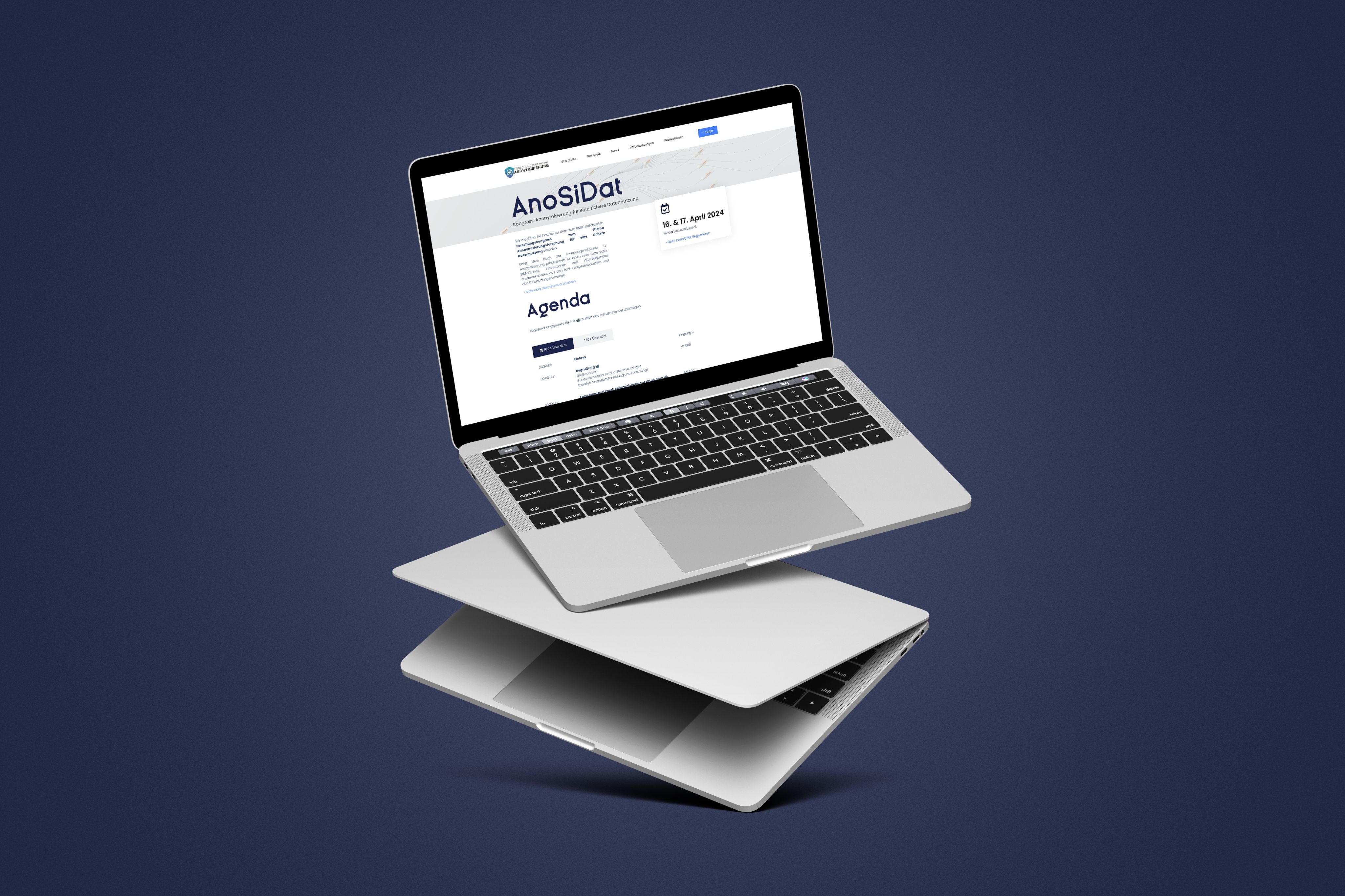 Forschungsnetzwerk Webseite Mockup 4