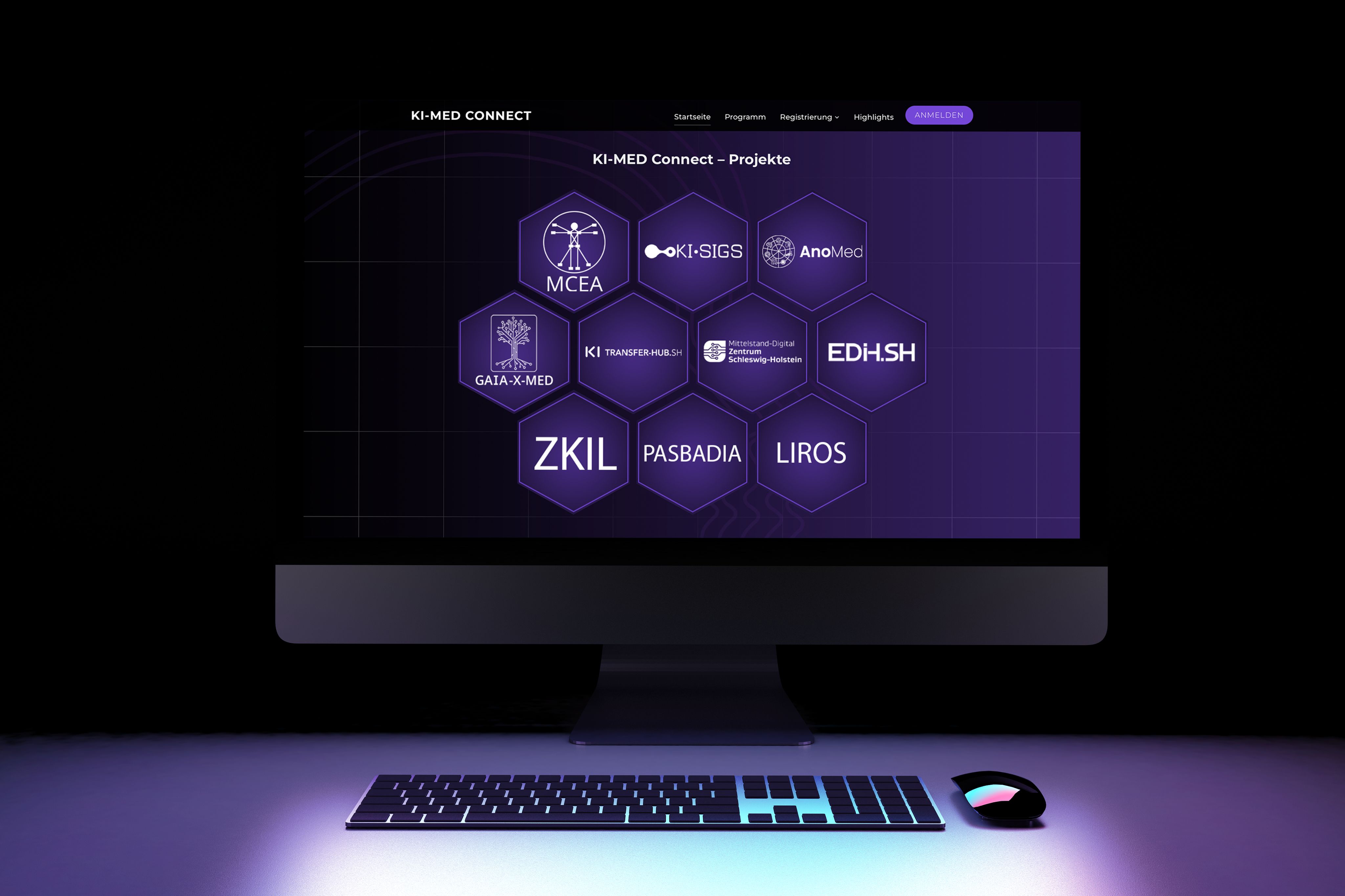 KI-MED Connect Website Mockup 2